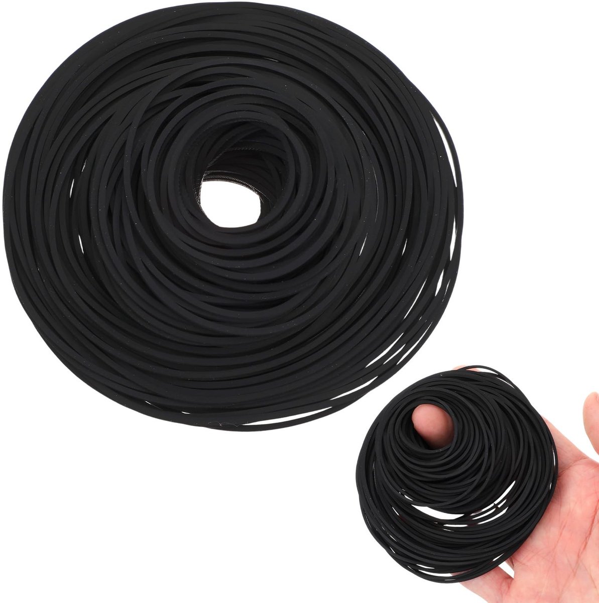Solidchoice- Cassetterecorderriemen 200 stuks - Rubber Banden - Reparatie - Onderhoud - 40-135 mm - 1 mm Breedte