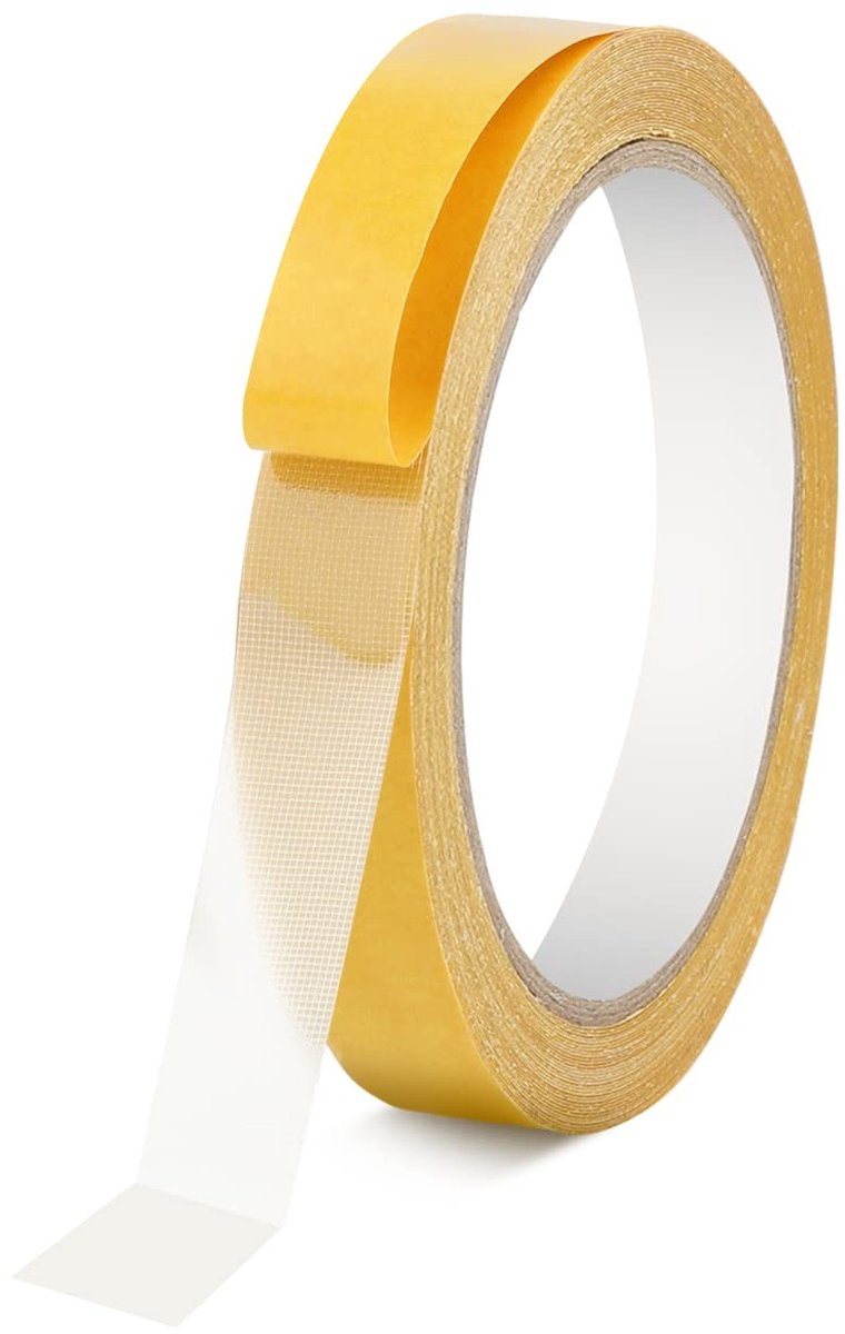 15mm Dubbelzijdig Tape voor Textiel, Sterk Plakband voor Meubels, Creatieve Klussen en Kantoor (10m Lang)
