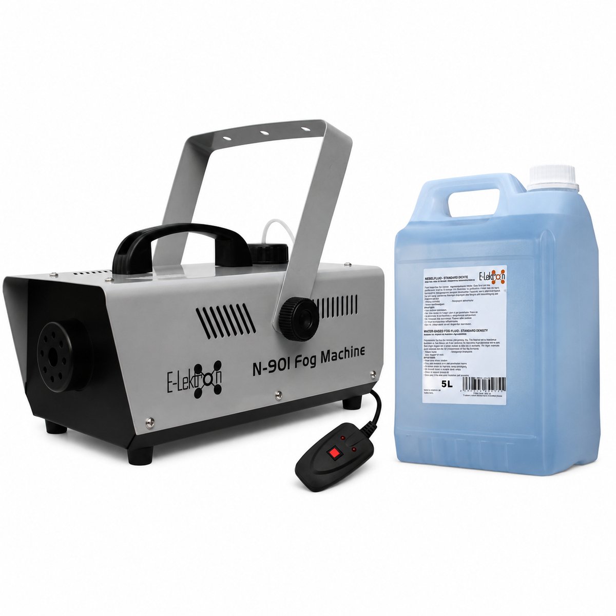 E-Lektron N-901 rookmachine met 5 liter rookvloeistof - 900W met afstandsbediening