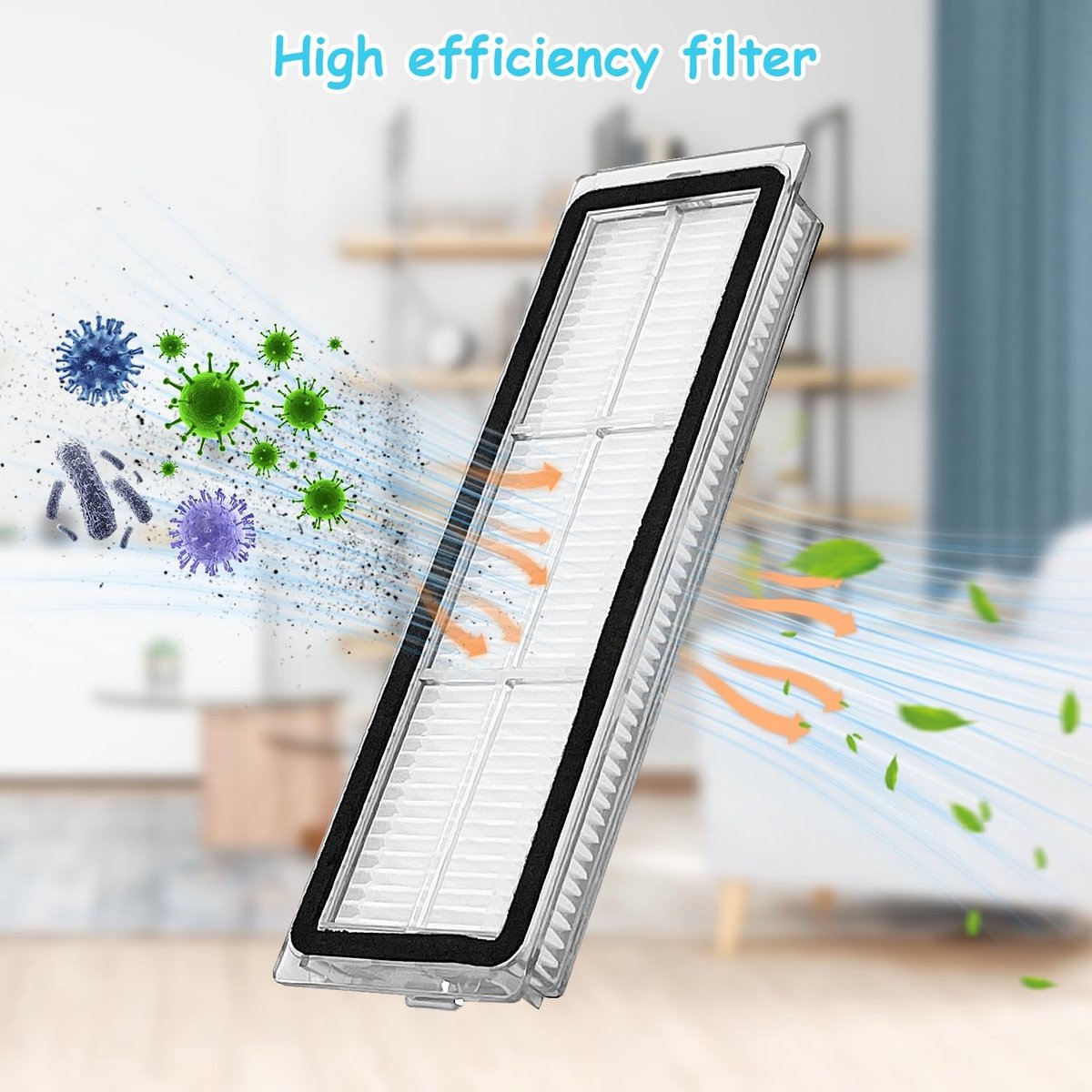 Dailygoods- Reserveonderdelen Stofzuiger - 4 Stofzuigerzakken - 4 HEPA-Filters - 2 Hoofdborstels - 6 Zijborstels - 4 Doekjes - 1 Reinigingsgereedschap - Stofzuigeraccessoires