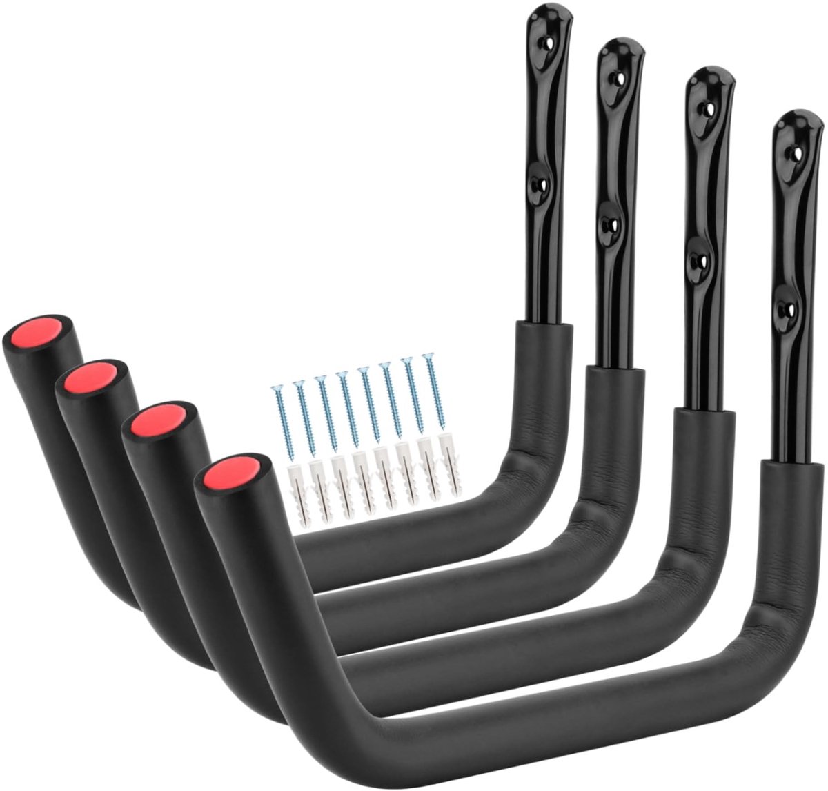 Dailygoods- Opslaghaken 38,5 cm - Wandgemonteerde Hanger - Voor Kajak/Kano/Surfplank - Fiets/Tuingereedschap - Stevige Beugel - Veelzijdig Gebruik - Wandhaken