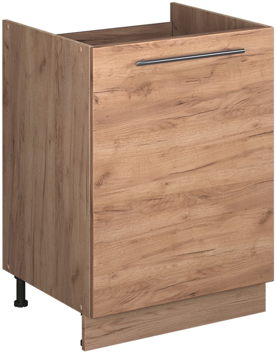 Vicco Wastafelkast Fame-Line, Goudkleurig Eiken/Goudkleurig Eiken, 60 cm