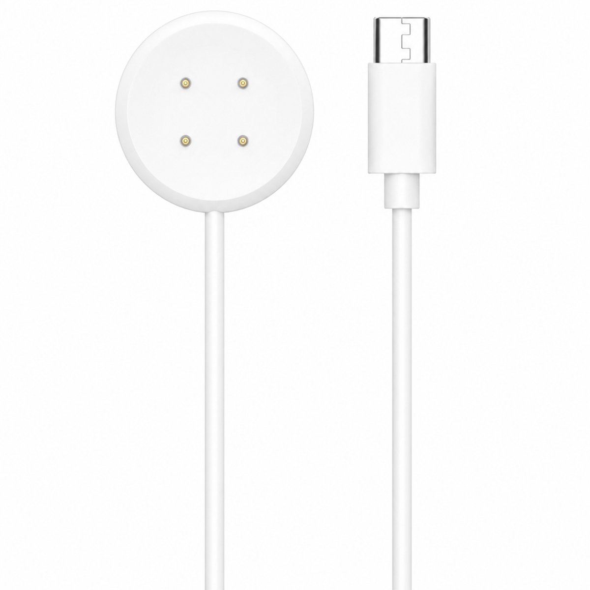 Oplader – USB-C Oplaadkabel – Geschikt voor Google Pixel Watch 3 / Pixel Watch 2 – Magnetische Smartwatch Oplaadkabel – 1 Meter – Wit