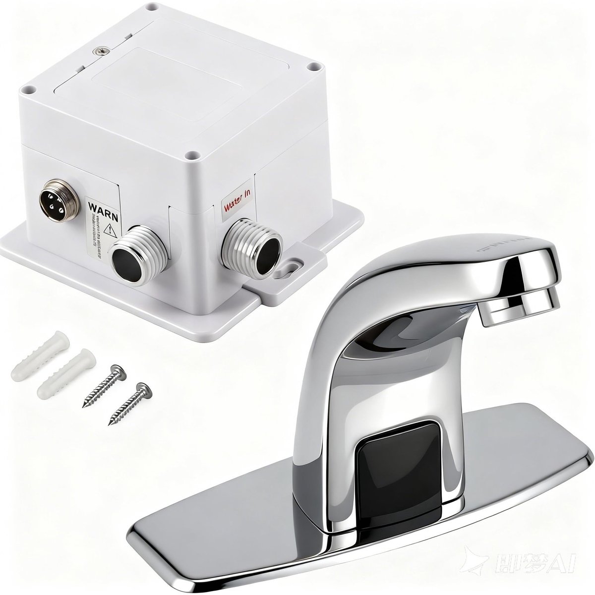 Dailygoods- Sensorkraan Automatische Infraroodsensor - Verchroomde Kraan - Koudwaterkraan - Keuken - Badkamer - Schakelkast