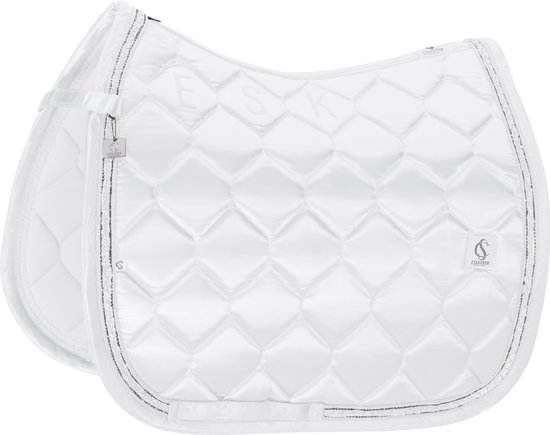 Eskadron Zadeldek Satin Frills White - Dressuur | Zadeldekje paard Eskadron Zadeldek Satin Frills White - Dressuur | Zadeldekje paard