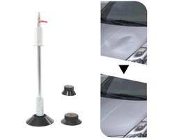 ELVENTO Extracteur à inertie - Kit de débosselage voiture - Extracteur de bosses voiture - Suppresseur de bosses - 3 ventouses - Air comprimé - Démontable - Argent