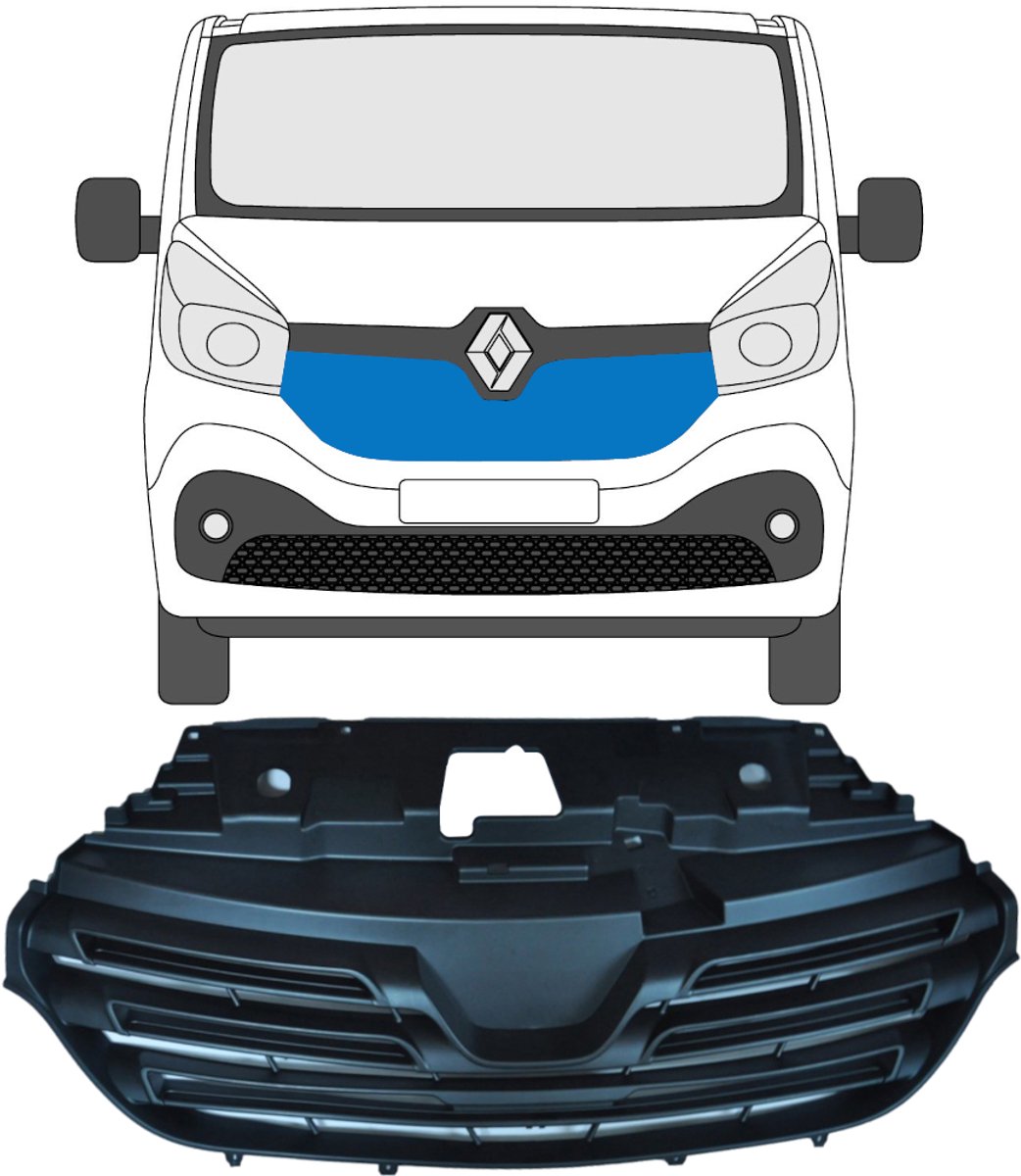 Grill voor Renault Trafic 2014-