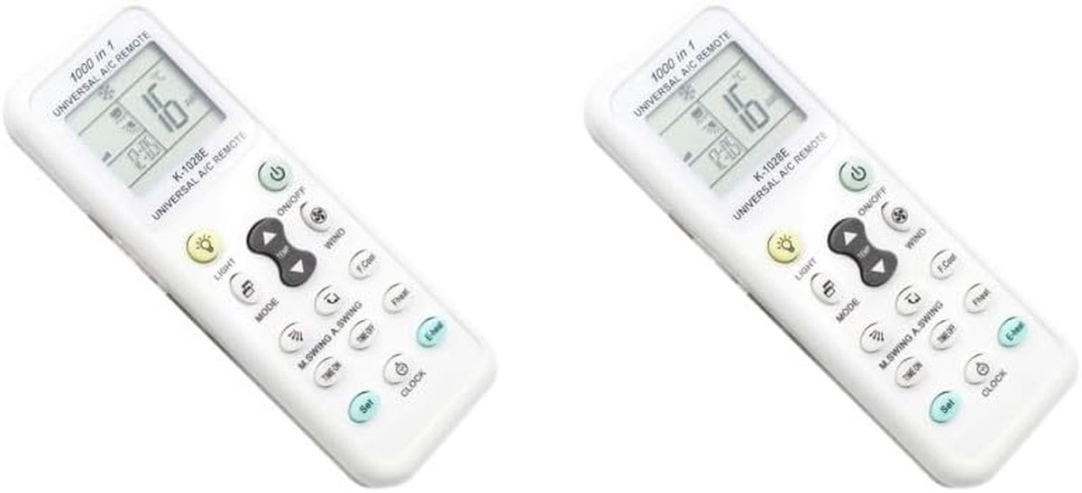 Airco Afstandsbediening - Universele Controller - Klimaatregeling - 2 Sets Inclusief - 8-10m Bereik - Zwart