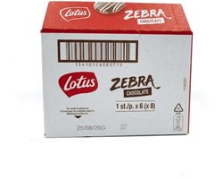 Lotus Zebra Chocolate - Multipack - Gebak - 48 (8x6x1) Stuks