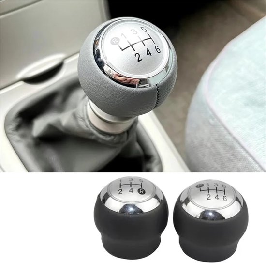 Versnellingspookknop Auto - Schakelknop Pook - Comfortabel Rijden - Directe Vervanging - 5 Versnellingen - Zilver — afbeelding 2