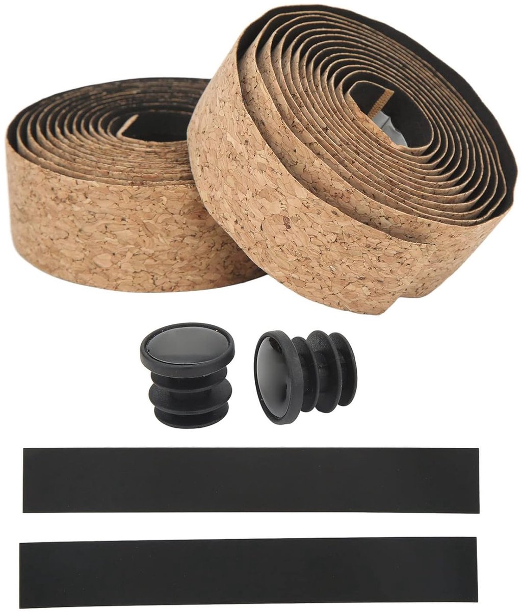Antislip stuurband - Grip band - Wielrennen - Schokdempend zweetabsorberend - 2 stuks - Zwart