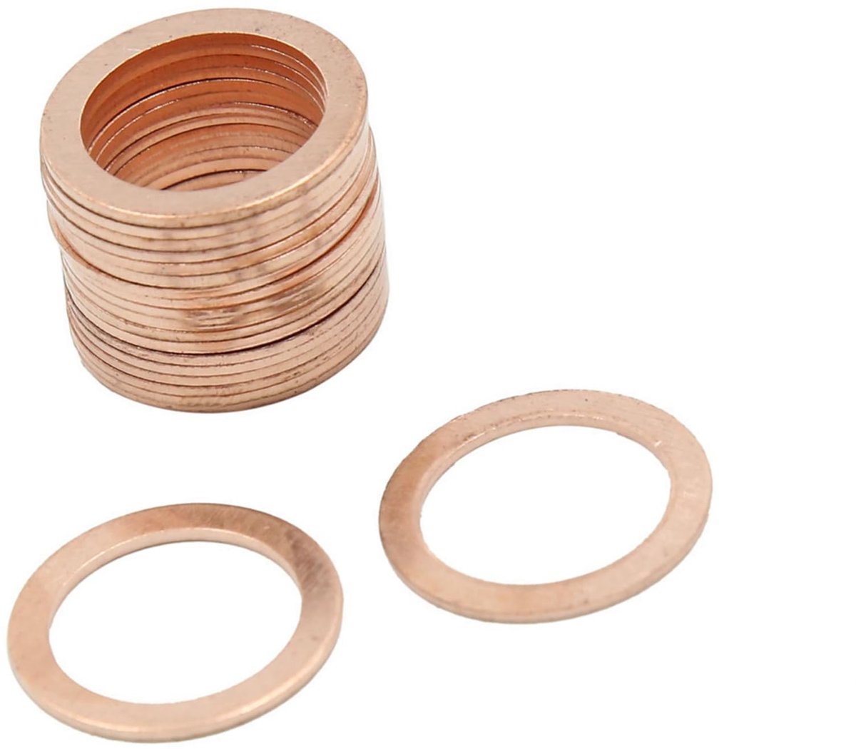 Dailygoods - Set van 20 Koper Sluitringen 16 mm voor Auto