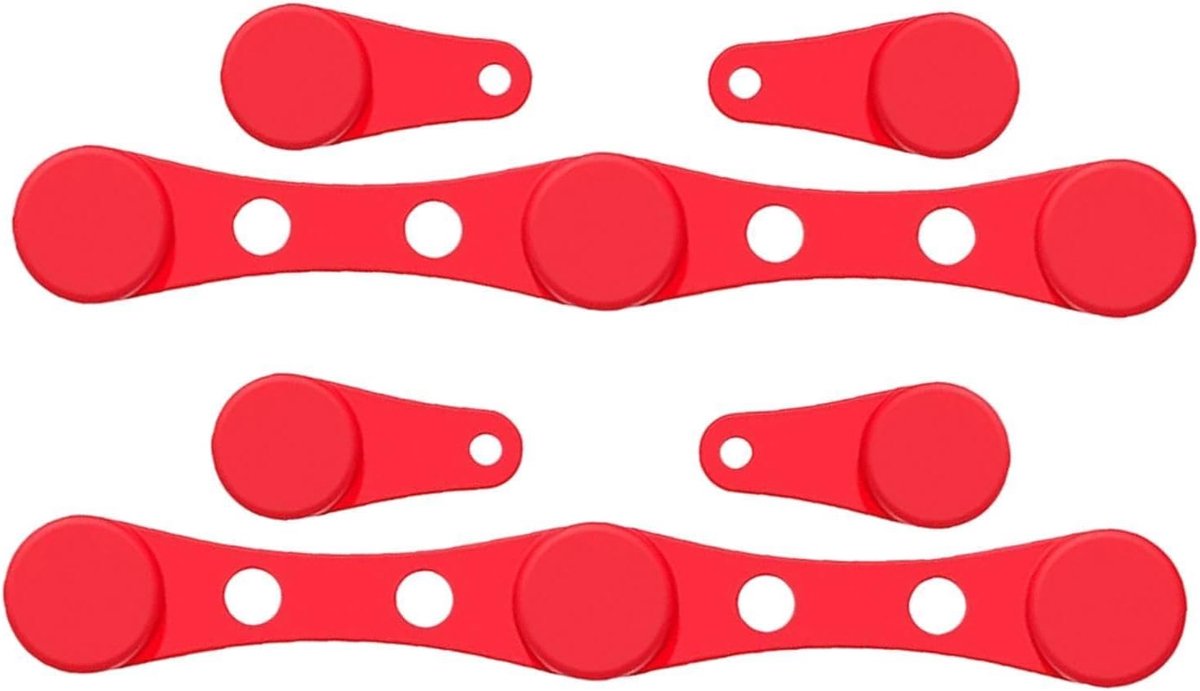 Airfryer Magneten Bakpapier Clips Airfryer Schoonhouden Hittebestendig Siliconen 10 cm Rood