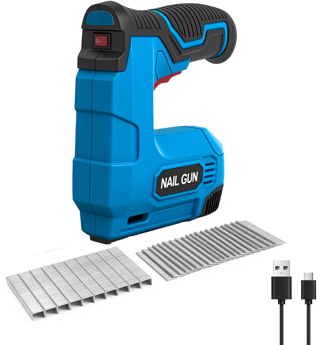 Draadloos nagelpistool – 2-in-1 spijker- en nietpistool – voor stofferen, houtbewerking en klussen