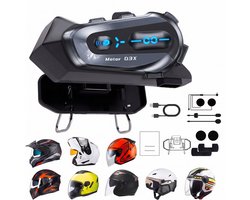 Fokelyi Motorhelm Headset - Bluetooth 5.4 - Intercom - Waterdicht IPX6 - Intercom Motor Helm , Scooter - Harde Microfoon