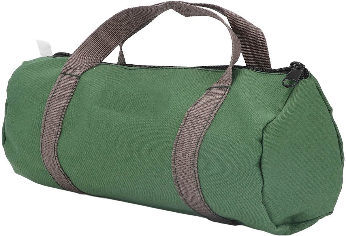 Dailygoods- Gereedschapstas Zware Canvas - Draagbare Handtas - Brede Opening - Multifunctioneel - Duurzaam - Grotere Capaciteit - Snelle Ritssluiting - Gereedschapkoffer
