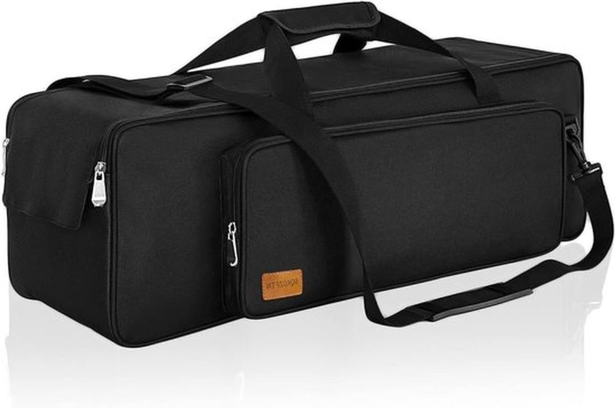 Multifunctionele Rugged Tripod Tas met Handvat voor Lampen, Speakers en Camera's - Zwart, S-80x21x21cm, Ideaal voor Fotografie en Evenementen
