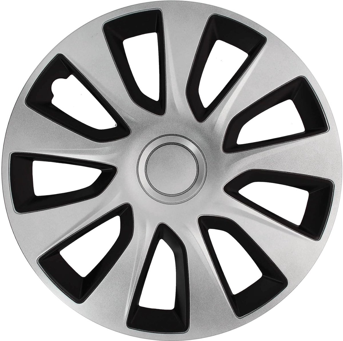 Wieldeksels 14 inch - Washington Zilver Zwart - Stijlvol design - Bescherming voor velgen - ShopVlot