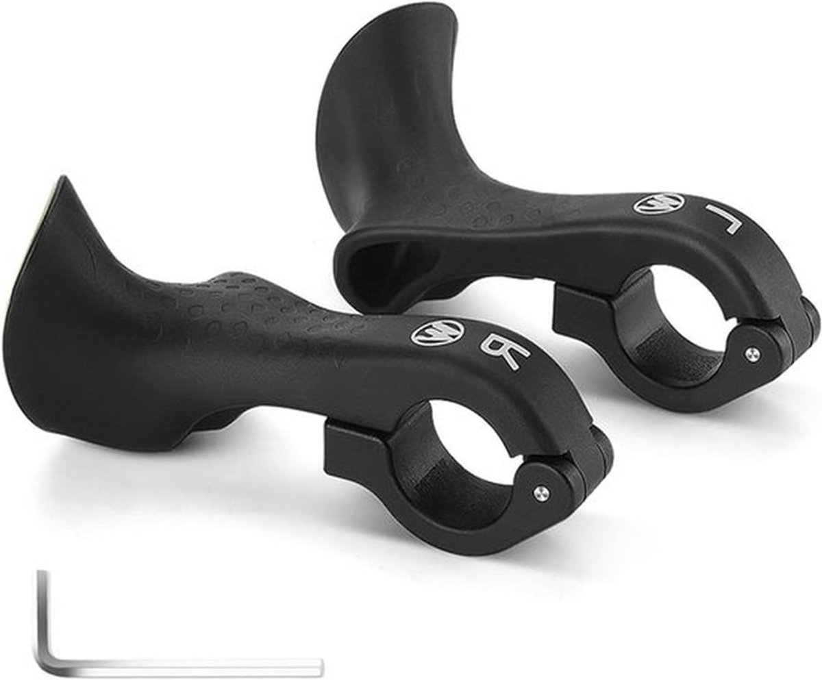 Ergonomische en non-slip fietsstuur uiteinden voor MTB, geschikt voor 21.8-22.8 mm sturen, verbeter grip en comfort