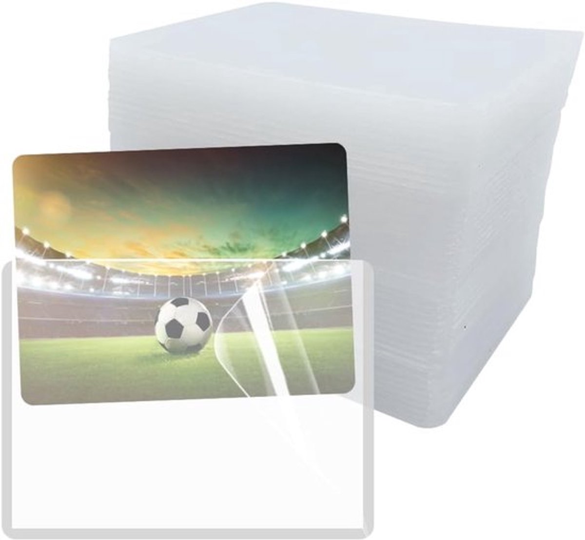 Duidelijke Hard Card Sleeves voor Bescherming van Game-, Baseball- en Fotokaarten - 44 Stuks 102 x 70 mm Toploaders met Beschermfolie