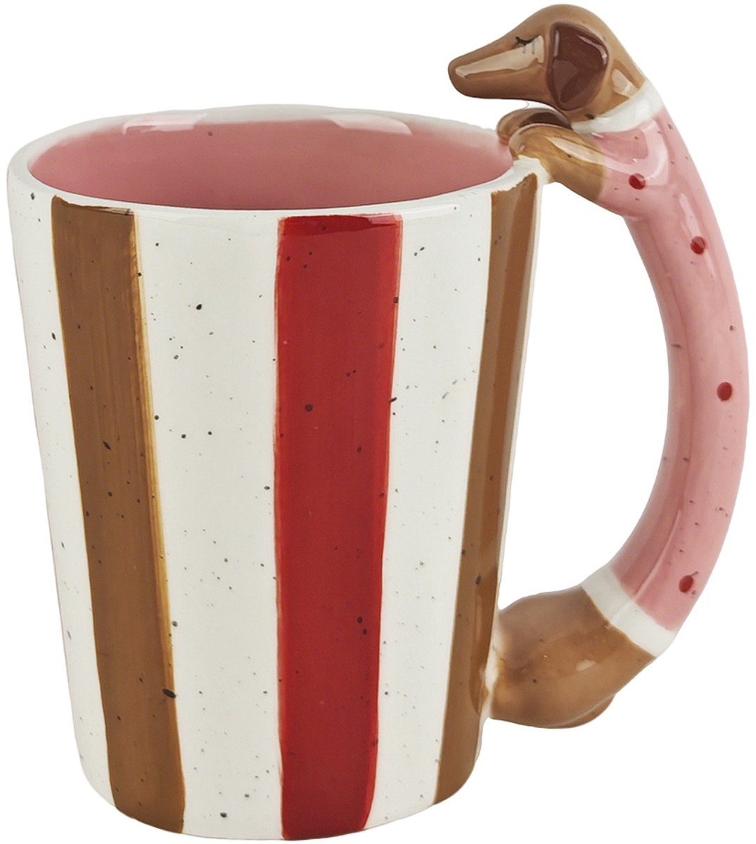Clayre & Eef Mok 300 ML Rood Keramiek