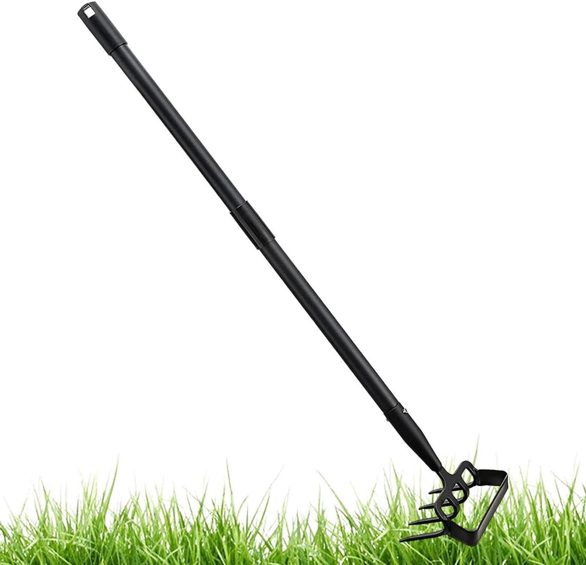 Schoffelhark Tuingereedschap - Tuinhark Schoffel - Tuinonderhoud - Verstelbare steel - 134-206 cm - Zilver