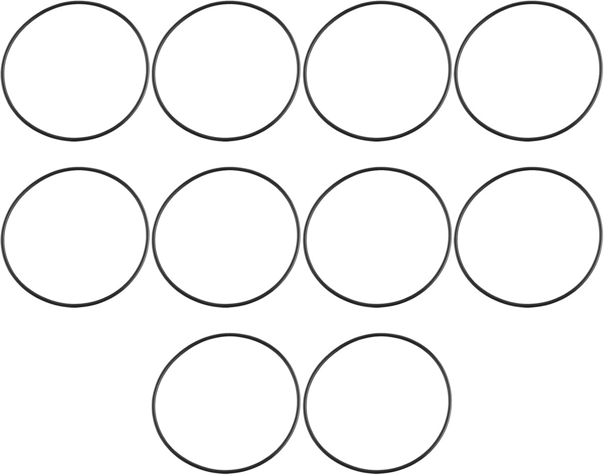 SnelShoppen - 10 Stuks Nitril Sealing Ring 85mm ID x 2.5mm C/S NBR Rubber O-Ring Geschikt voor Diverse Toepassingen