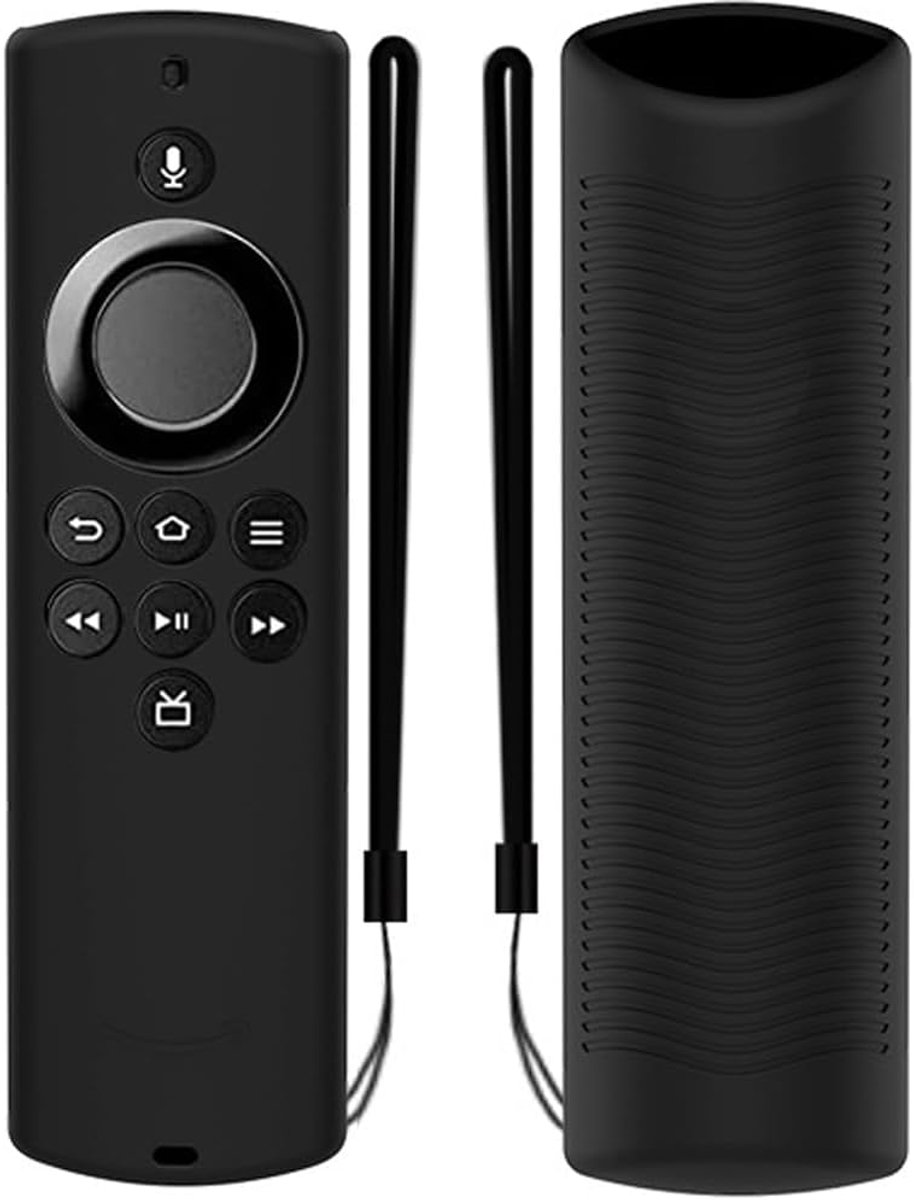 SnelShoppen - Afstandsbediening Cover voor Fire TV Stick Lite 2020, Silicone Beschermhoes met Antislip Grip, Ideaal voor TV Accessoires en Bescherming