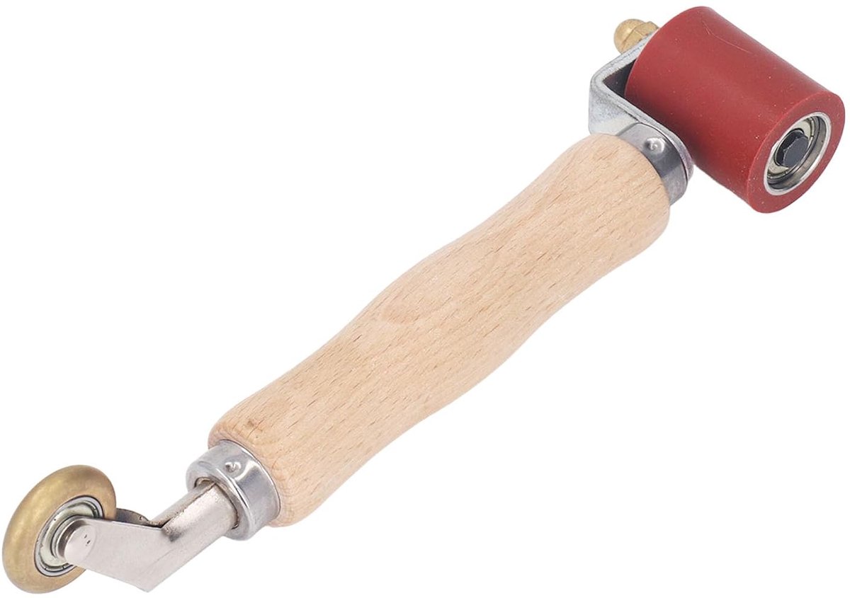 SnelShoppen - Silicone Naadroller Gereedschap 260℃ 40Mm Dubbel Lager Dakroller met 6Mm Messing Detail Roller, Gladmakende Naadroller voor PVC TPO EPDM