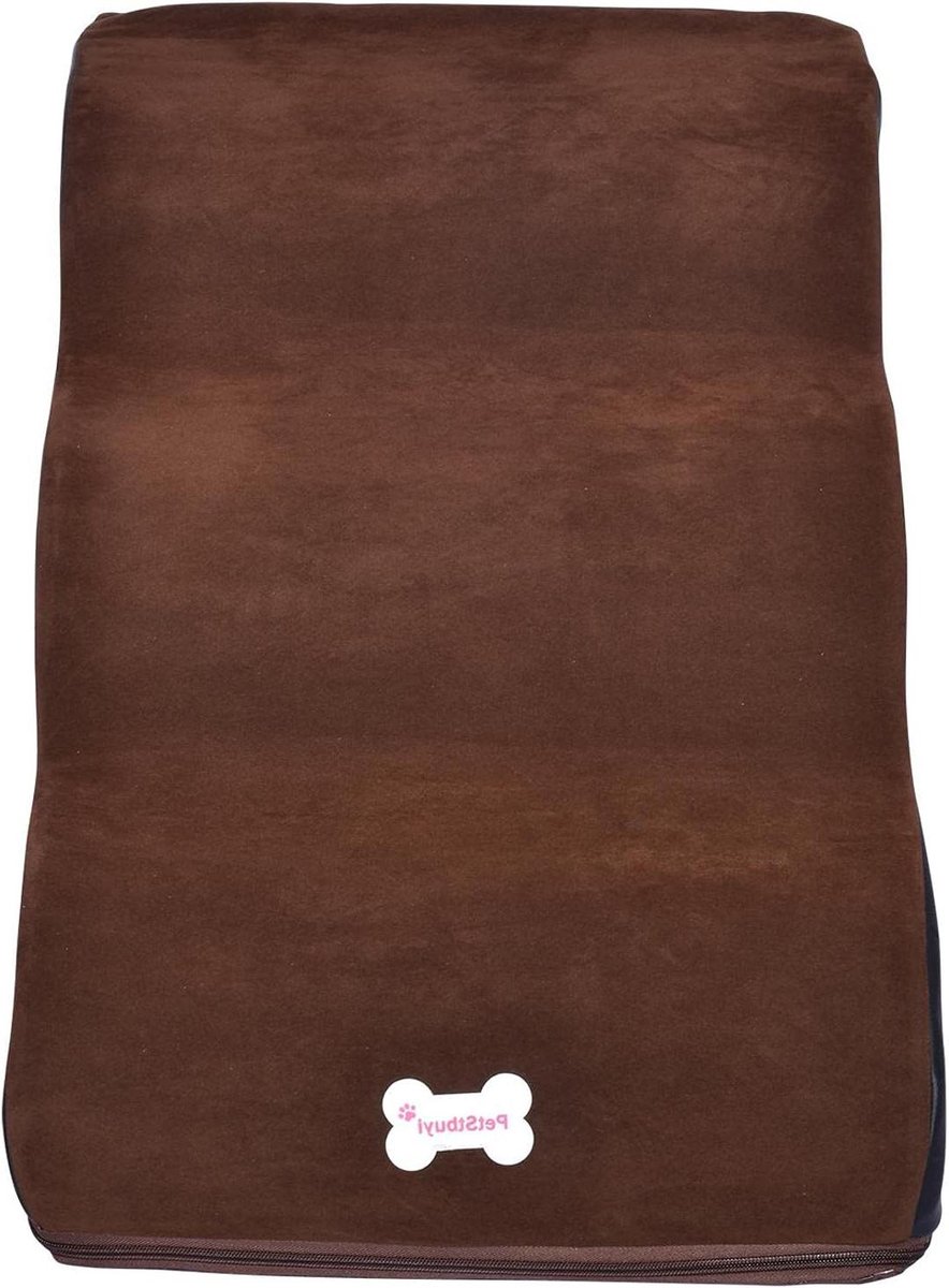Huisdier Trappen 3 Niveaus - Hond Ramp Stappen - Huisdieren Klimmen - Antislip Schuim - 60x40x40cm - Koffie