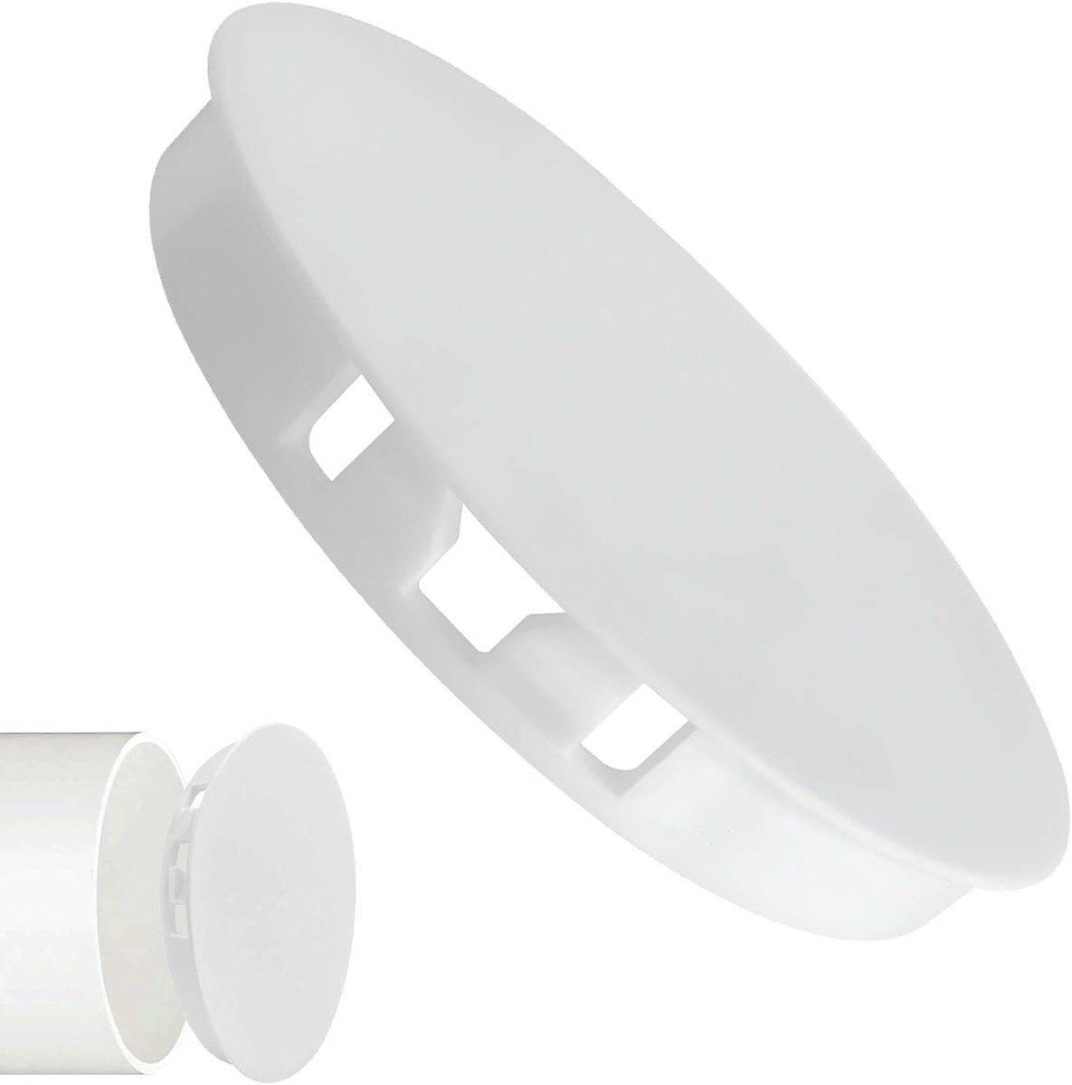 Ventilatiebuisafdekking 100 mm - nylon kunststof - stofdicht - voorkomt terugstroming - ShopVlot