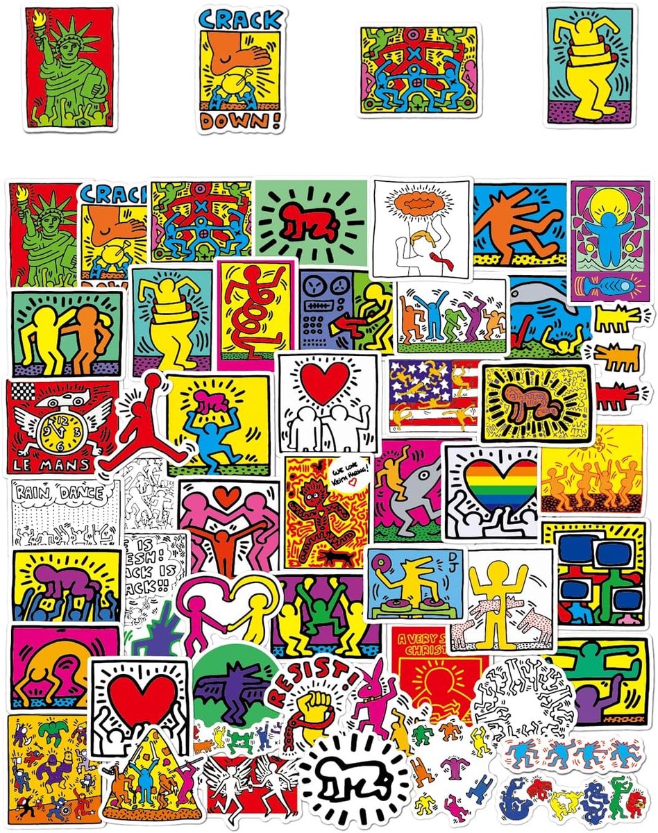 SnelShoppen - 100 Graffiti Stickers, Creatieve Persoonlijke Stickers, Waterdichte Stickers voor Flessen en Hoesjes, PVC, Modieuze Ontwerpen, 6-8 cm