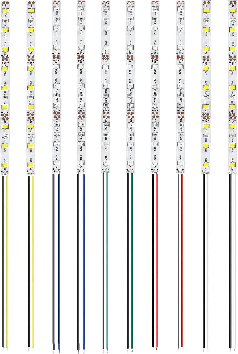 LED-strips 150 mm - 2835 SMD verlichting - 10 stuks - helder, flickervrij licht voor modelbouw - ShopVlot