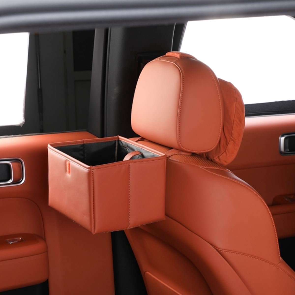 SnelShoppen - Nieuwe Lekvrije Auto Afvalbak, Universele Hangende Automatische Afvalzak, Multifunctionele Organizer voor Buitenreizen, Opvouwbare Afval