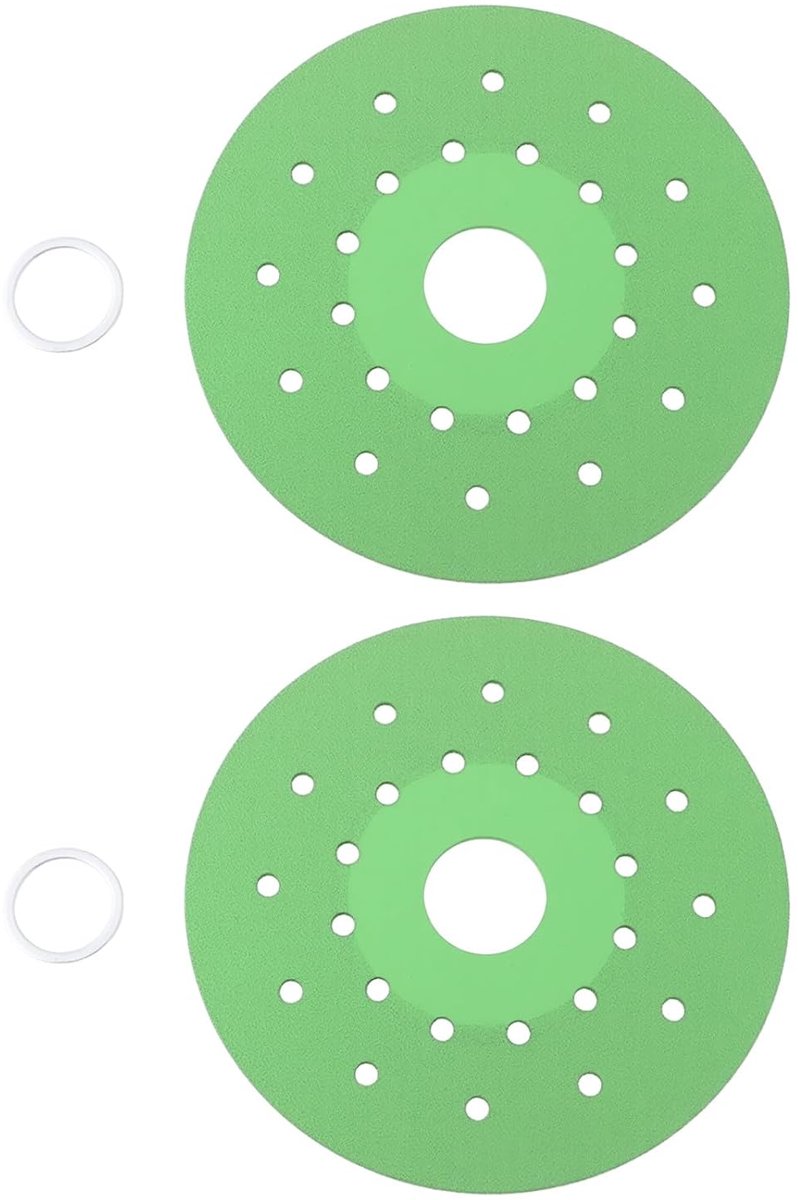 SnelShoppen - 2Pcs Diamant Snijschijf 100x20x1mm voor Snijden en Schuren van Keramische Tegels, Glas, Steen - Ultra Dun, Groen