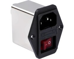 SnelShoppen - Jadeshay EMI Filter, Enkelvoudig Fase EMI Stroomfilter, AC 115V/250V, Geluidsfilter voor Elektronische Apparaten, 50/60Hz