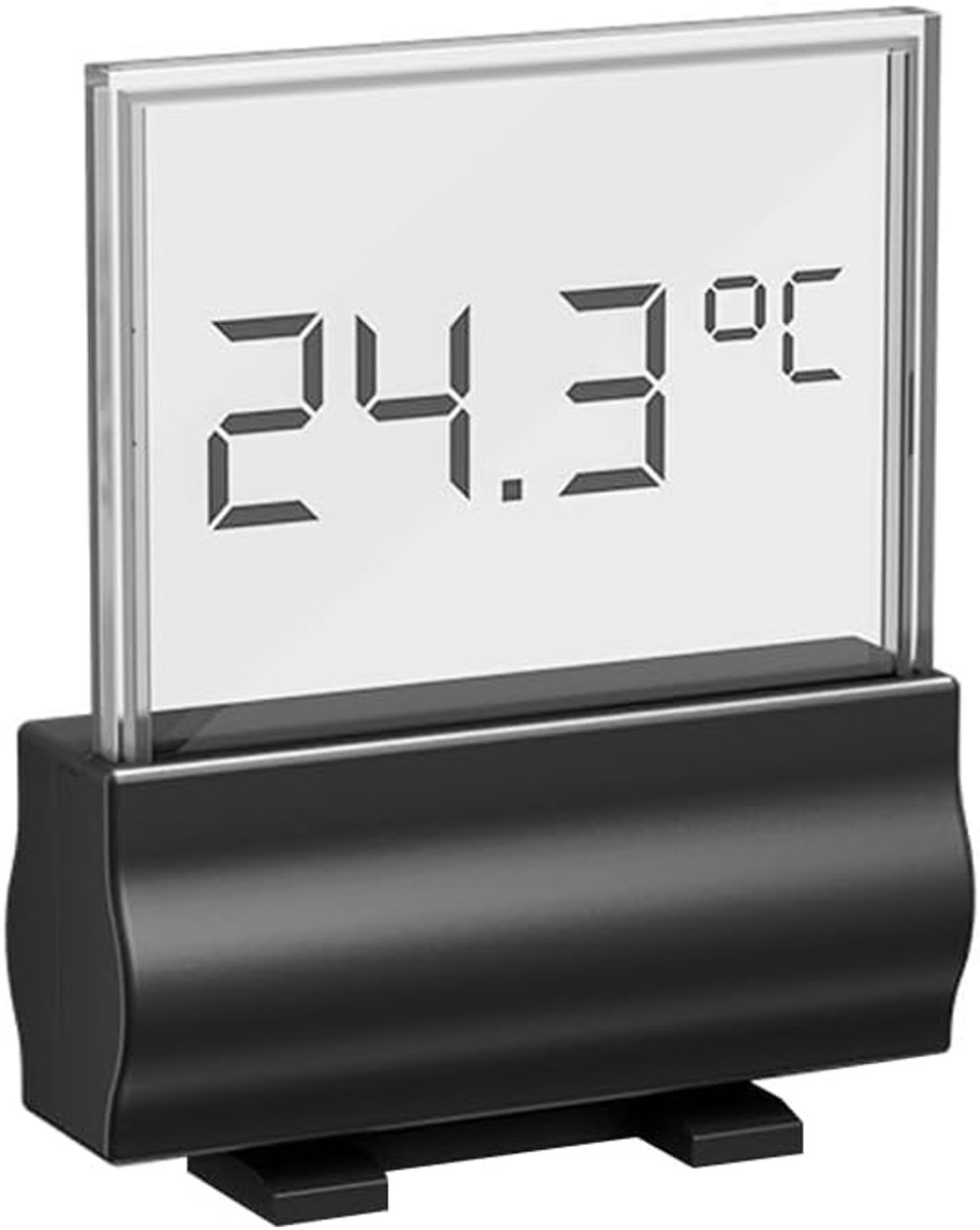 SnelShoppen - Digitale Aquarium Thermometer - Zwarte Inductie Thermometer voor Nauwkeurige Watertemperatuur Met Probe - Perfect voor Aquariums en Visv