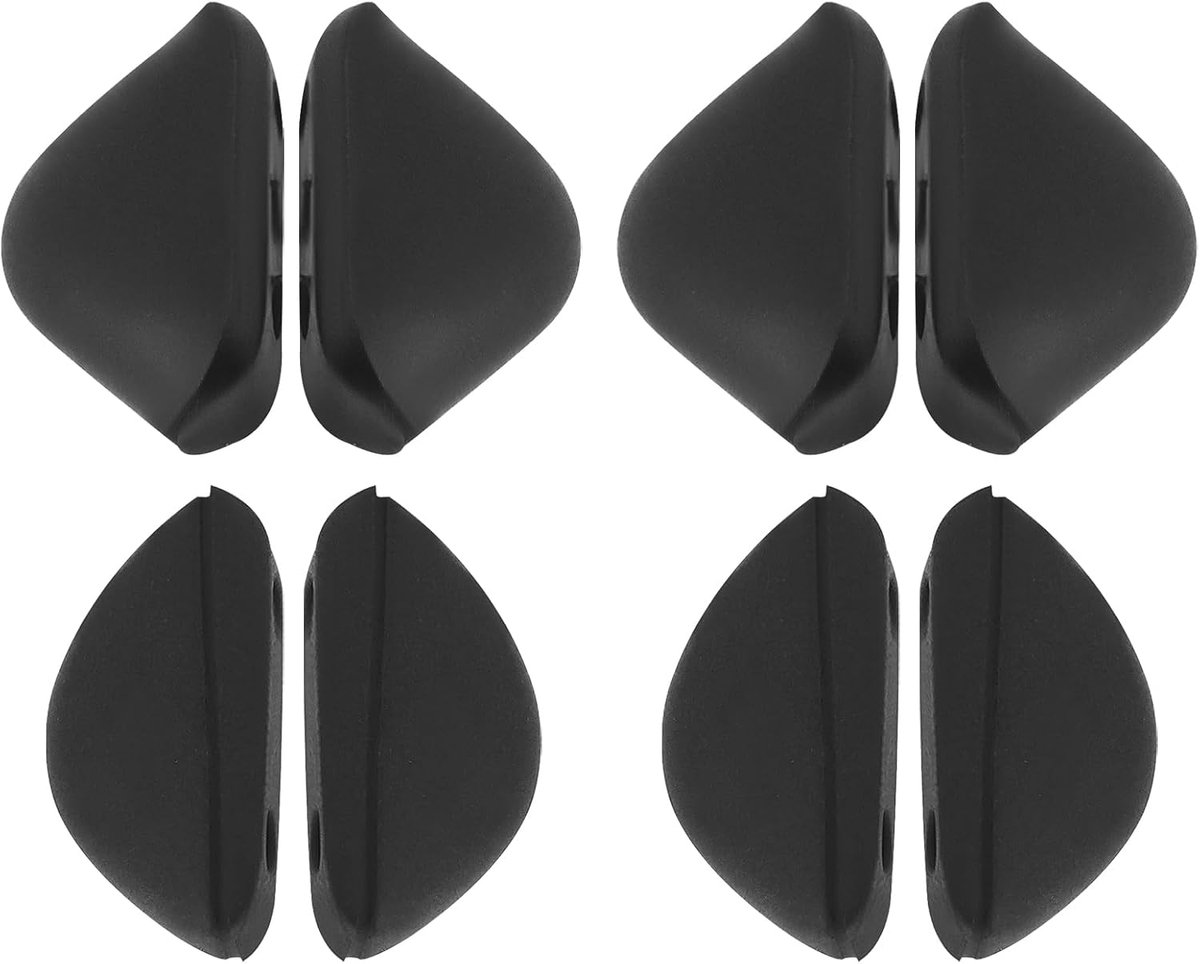 SnelShoppen - 4 Paar Silicone Neuspads voor Zonnebrillen, Geschikt voor Diverse Modellen, Comfortabel en Duurzaam, Ideaal voor Sport en Vrije Tijd