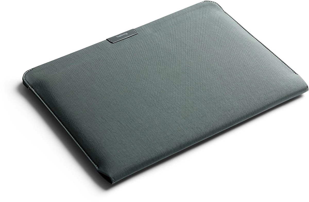 Bellroy Sleeve MacBook Pro/Air/Neo 13/14 Hoes – Gemaakt van 60% Gerecycled Polyester – Beschikbaar in Verschillende Kleuren en Materialen – Externe Afmetingen 354 × 265 × 15 mm - Groen