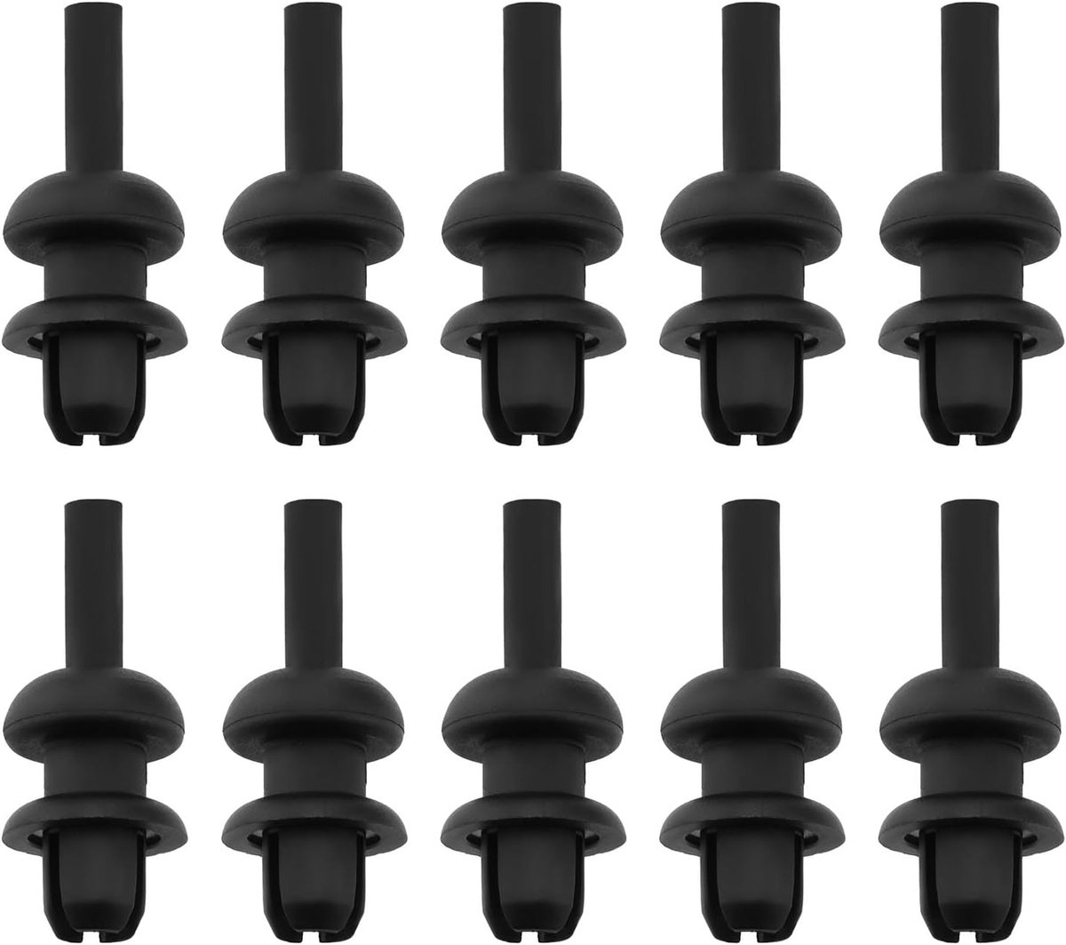 SnelShoppen - 10 Stuks Pakket Plank Koord Haak Trim Clips Geschikt voor Vauxhall Cavalier CC Chevette Combo - Hoogwaardige Vervangingsclips voor Achte