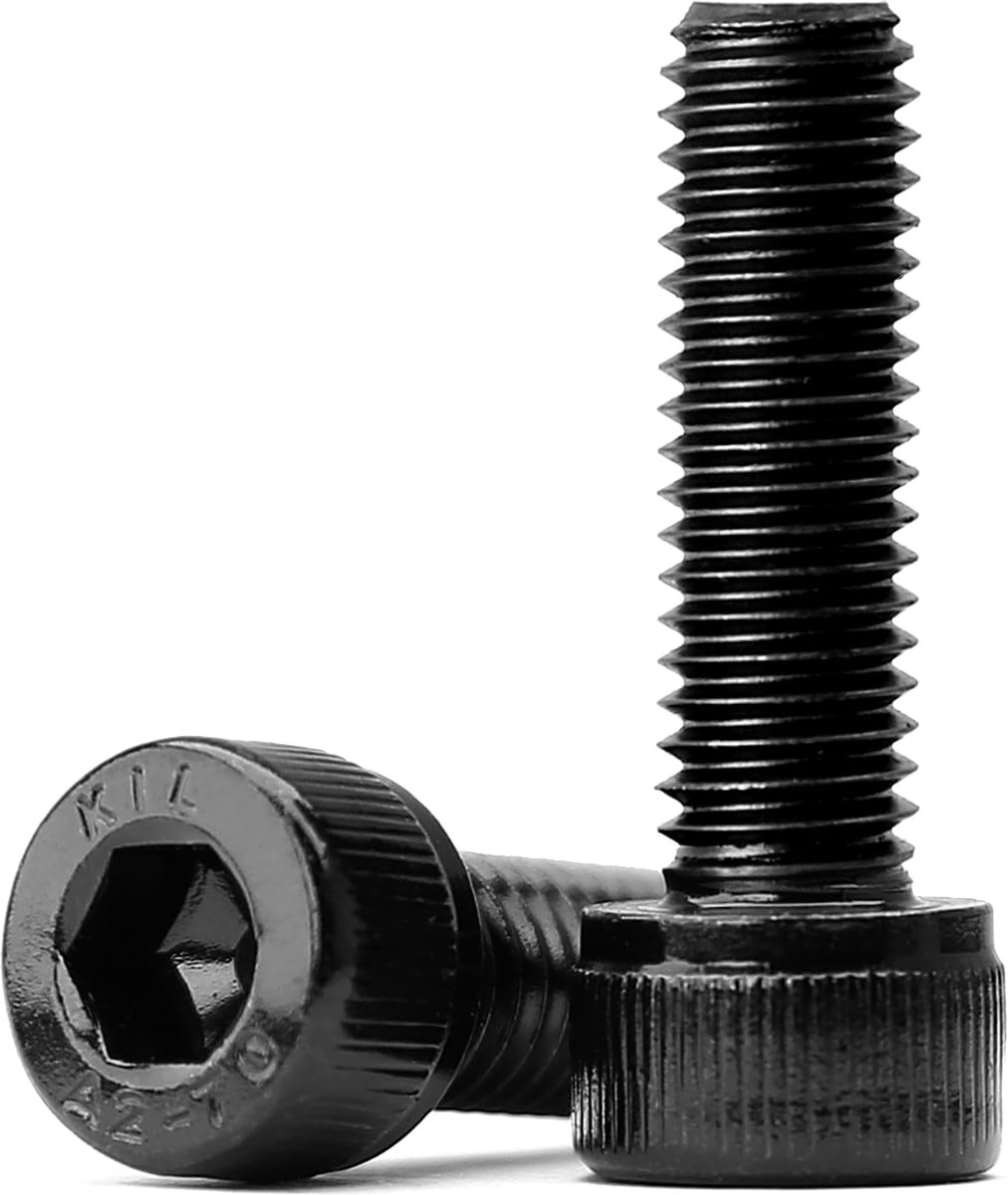 SnelShoppen - Cylinderkopbouten M6 x 16 mm, 304 RVS, Zwart Geoxideerd, Hexagon, Volledige Draad, Verpakking van 30 Stuks