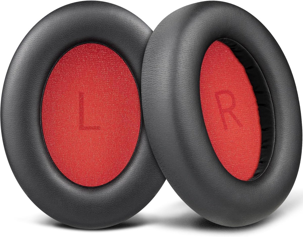 SnelShoppen - Vervangende oorkussens voor hoofdtelefoon, perfect passend voor SonoFlow/SonoFlow SE/SonoFlow Pro, zachte proteïne leren bekleding, gelu