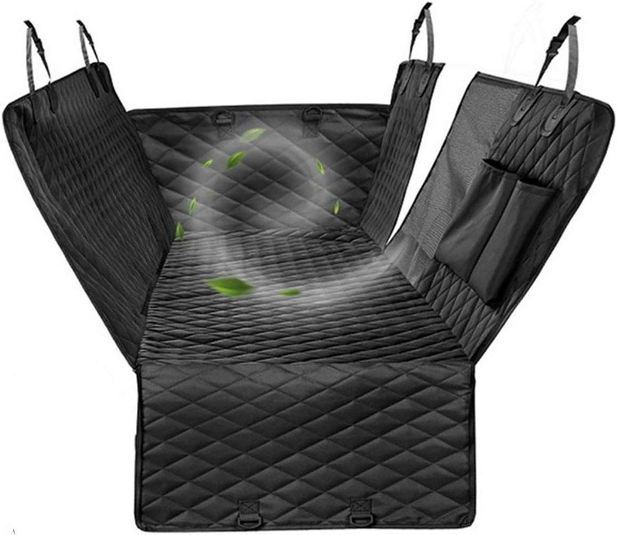Hond Auto Stoelhoes - Huisdier Autostoel Mat - Veilig Reizen - Waterdichte Bescherming - 150x137 cm - Zwart