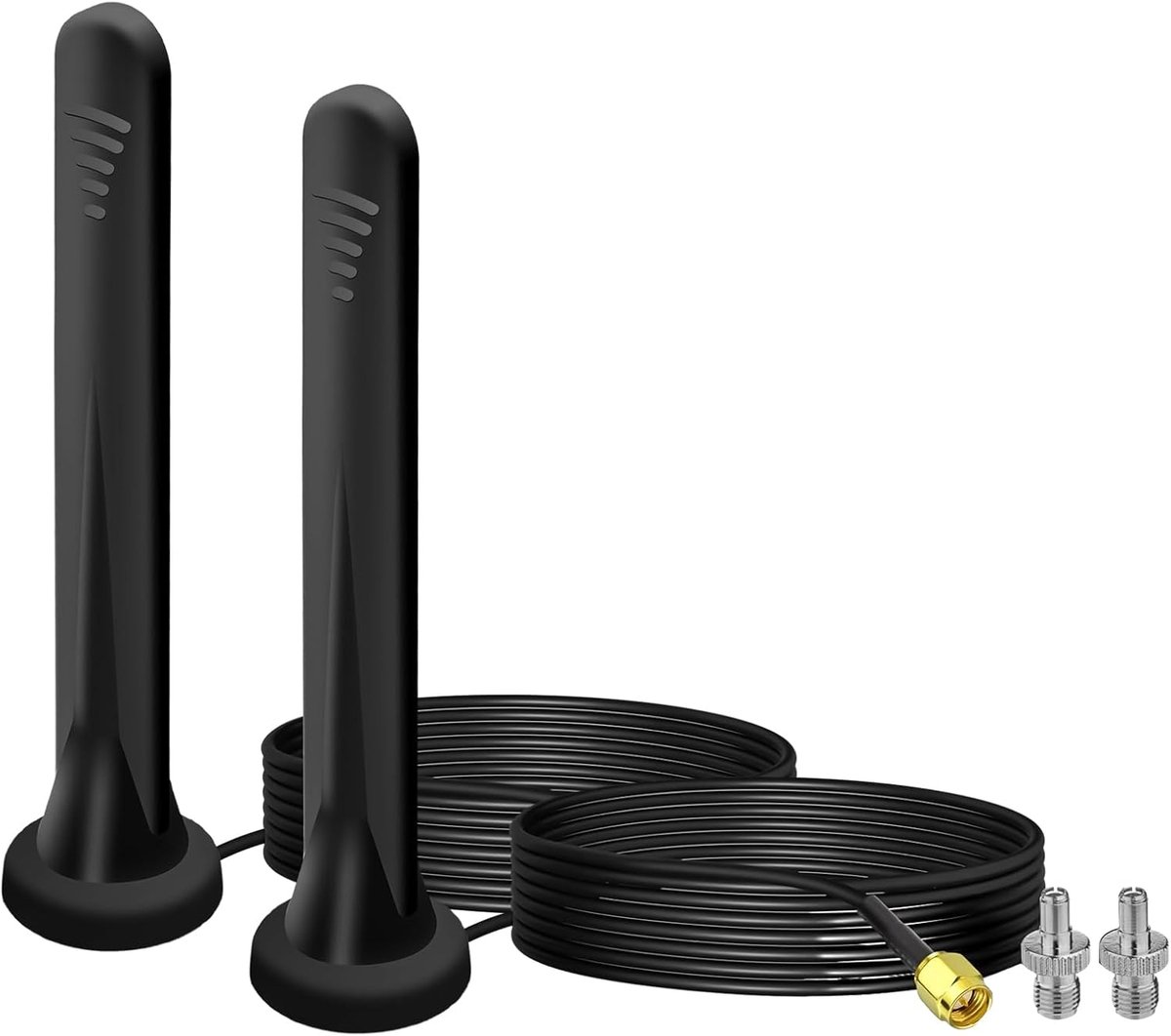 Omnidirectionele antenne 5G LTE - 2 stuks met SMA TS9 plug - 5 dBi magnetische voet - SnelShoppen