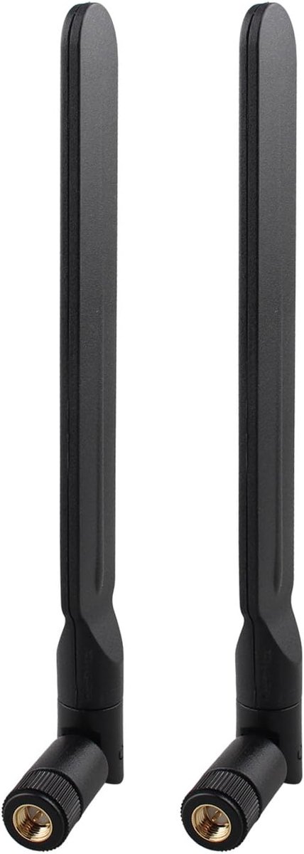 SnelShoppen - 2Pcs 4G LTE Antenne SMA Male 9dBi Omni-directioneel Voor Vodafone, EE, O2, Three, Huawei, Netgear, ZTE, Router, Modem, Trail Camera