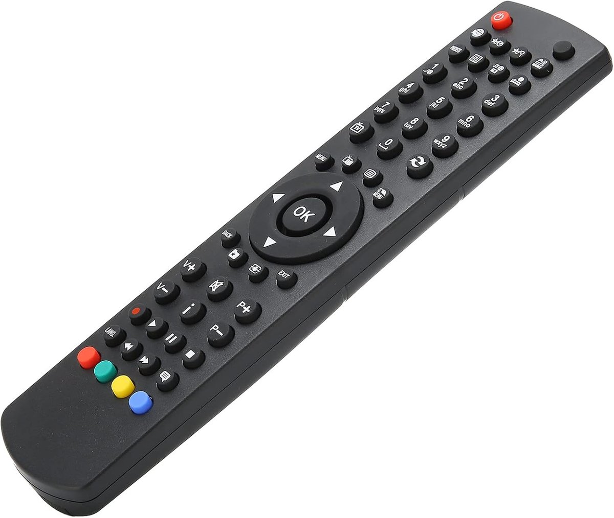 SnelShoppen - Afstandsbediening Vervanging voor TECHWOOD RC1912 RC1910 LED TV - 10 Meter Bereik - Eenvoudige bediening voor Video en Thuisgebruik
