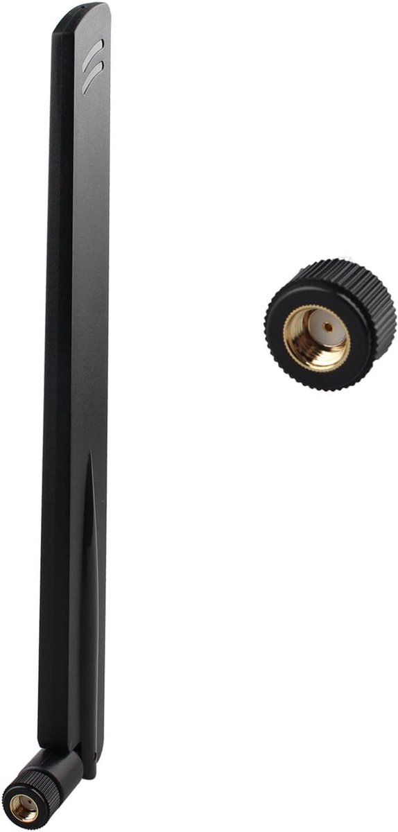 2Pcs Wifi 6E Antenna Dual Band 2.4GHz 5GHz 5.8GHz 15dBi MIMO RP-SMA Male Omnidirectional for IP Security Camera Rear - ShopVlot