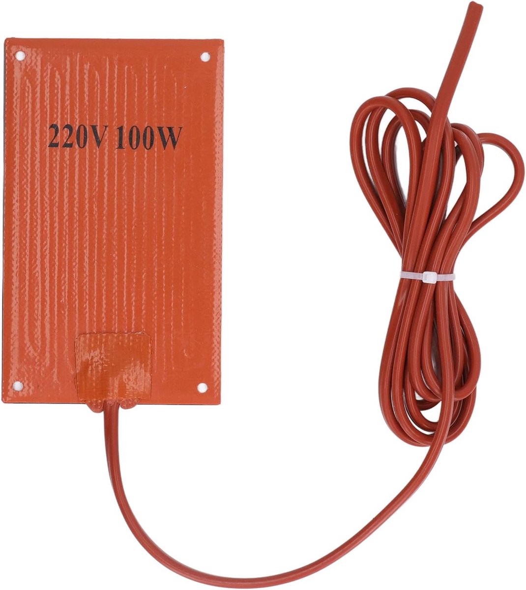 SnelShoppen - Silicone Rubber Verwarmingsmat 90x150mm AC 220V - 100W - Ideaal voor Controlekasten - Snelle en Evenmatige Verwarming - -60°C tot 250°C