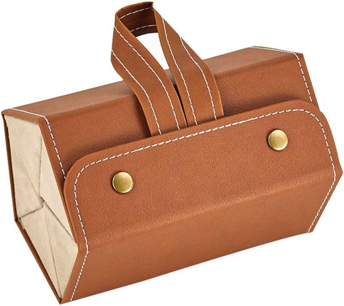 SnelShoppen - Opvouwbare Zonnebril Box Reis Houder, 5 Compartimenten, Zonnebril Organizer voor Mannen en Vrouwen, Hangende Brilhouder voor Reis en Thu