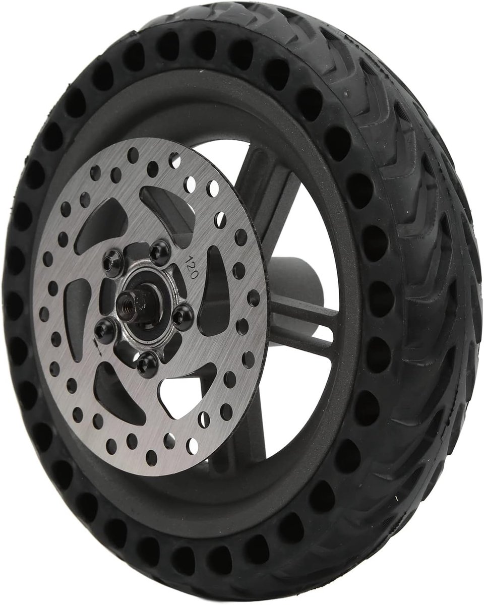 SnelShoppen - Achterwielset voor Elektrische Steps, 8.5 Inch Honeycomb Banden, 120mm Remschijf Set voor M365 PRO PRO2, Hoog Laadvermogen tot 100 kg